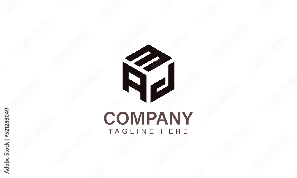 Letter MAJ Logo, Three Letter Logo, Alphabet M A J Hexagon Shape Vector Icon Template Letter MAJ Logo, Three Letter Logo, Alphabet M A J Hexagon Shape Vector Icon Template