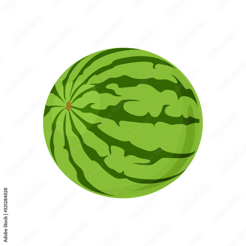 Watermelon vector icon. Cartoon flat illustration of fresh sweet fruit. Watermelon vector icon. Cartoon flat illustration of fresh sweet fruit.