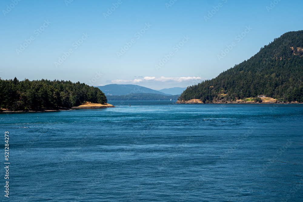 west entrance to Active Pass between Mayne and Galiano Islands, BC Canada