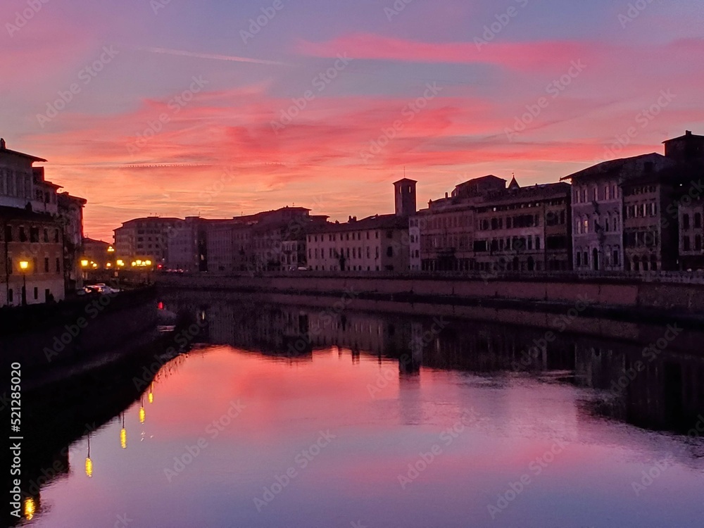 Sunset in Pisa 