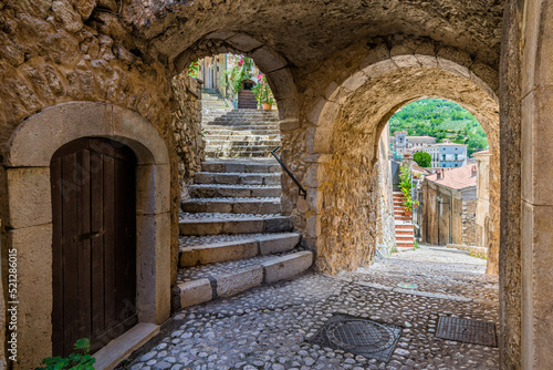 The beautiful village of San Donato Val di Comino, in the Province of Frosinone, Lazio, central Italy. photo