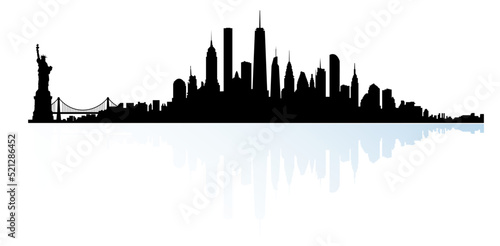 Vector illustration of New York City skyline