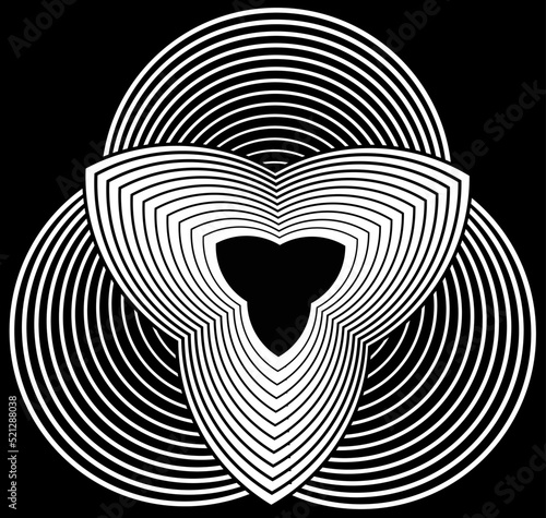 Black and white vector pattern hand drawn