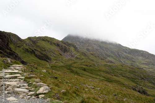 Pyg miners track Snowdonia Mountain Snowdonia National Park North wales.