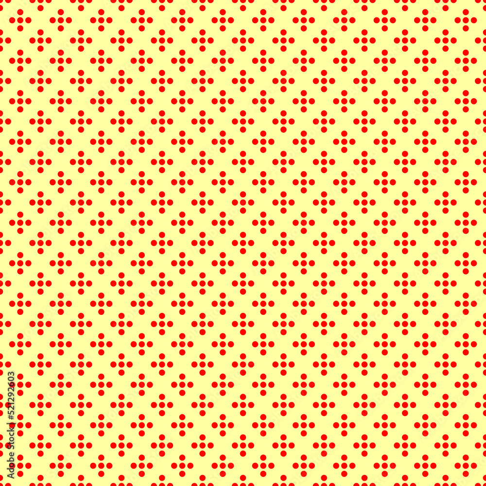 Seamless surface pattern with symmetric geometric ornament. Round spots texture. Circles abstract background. Polka dot motif. For digital paper, textile print, web design. Vector art illustration Seamless surface pattern with symmetric geometric ornament. Round spots texture. Circles abstract background. Polka dot motif. For digital paper, textile print, web design. Vector art illustration
