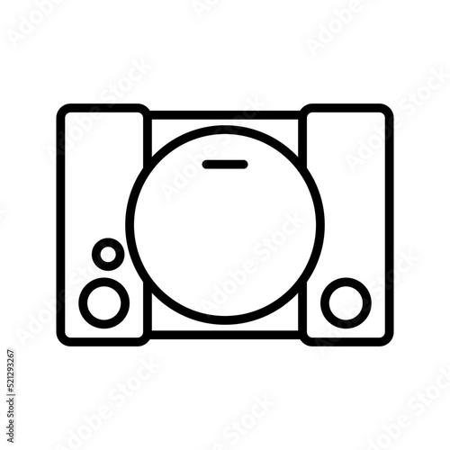 Game icon. playstation sign. gameplay symbol. vector illustration