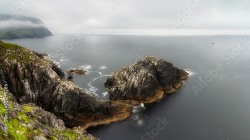 A beautiful Norwegian landscape, the village of Krakenes Fyr, the island of Maloy, central Norway