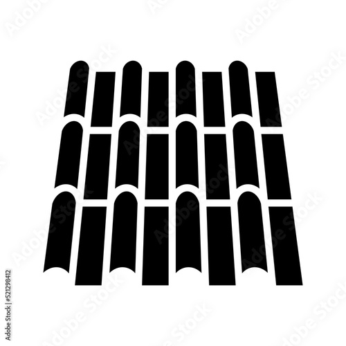 Roof icon. Roof tile sign. vector illustration