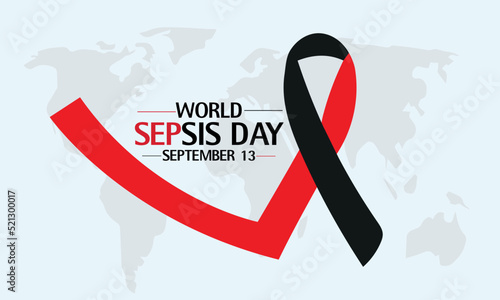 World Sepsis day is observed every year on September 13 Vector Illustration Eps 10