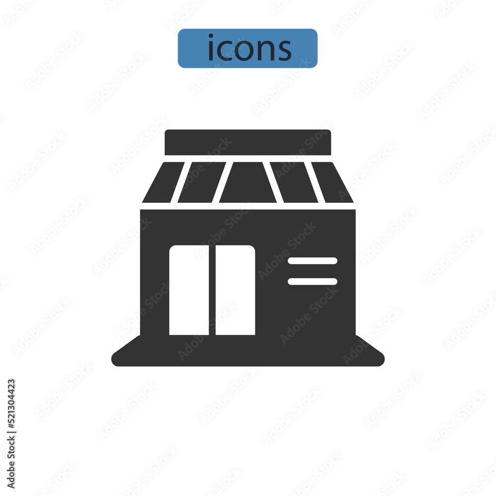 shop icons symbol vector elements for infographic web shop icons symbol vector elements for infographic web