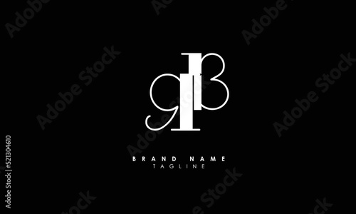 Alphabet letters Initials Monogram logo RB, BR, R and B