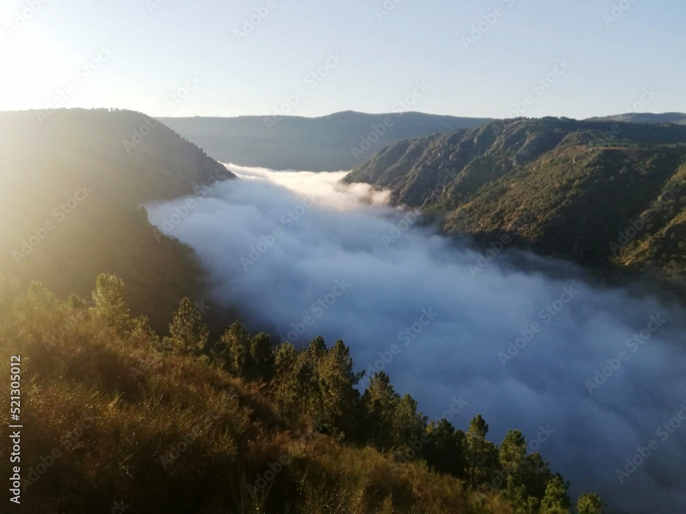 Bruma en las montañas de Galicia