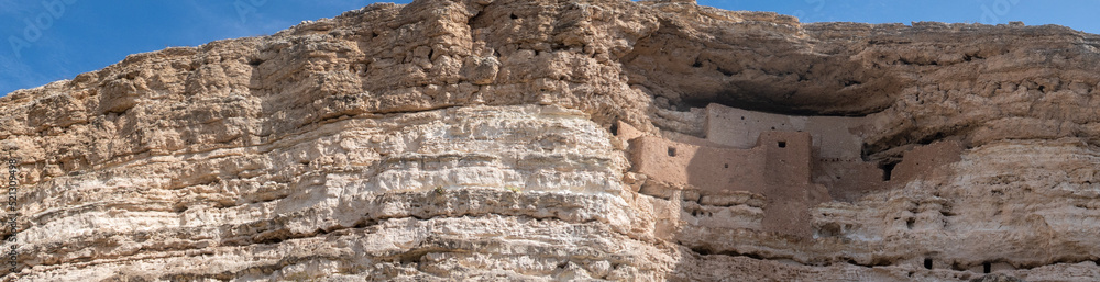 The Cliff Dwellings at Montezuma's Castle in Arizona Sinagua people Lived