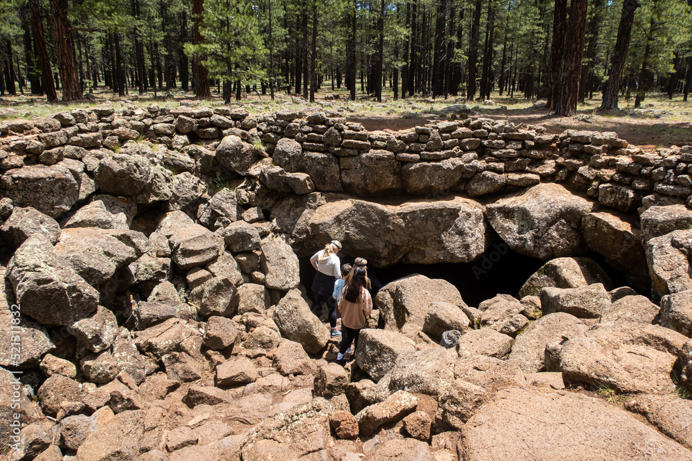 The Famous River Lava Tube in Flagstaff, Arizona where at Cave was