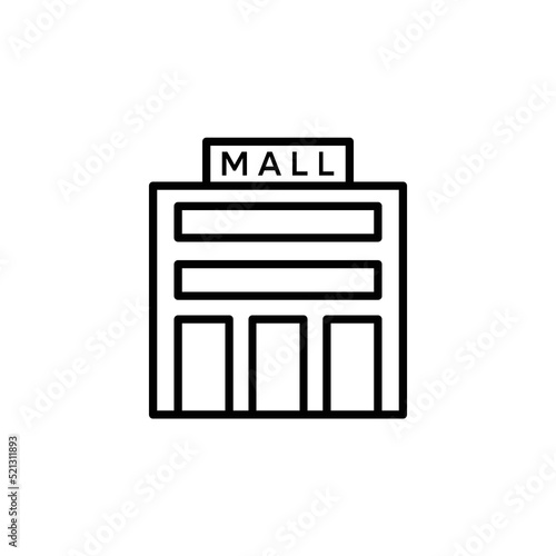 Фотография mall icon flat style trendy stylist simple