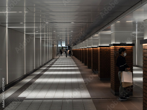 Photography corridor underground