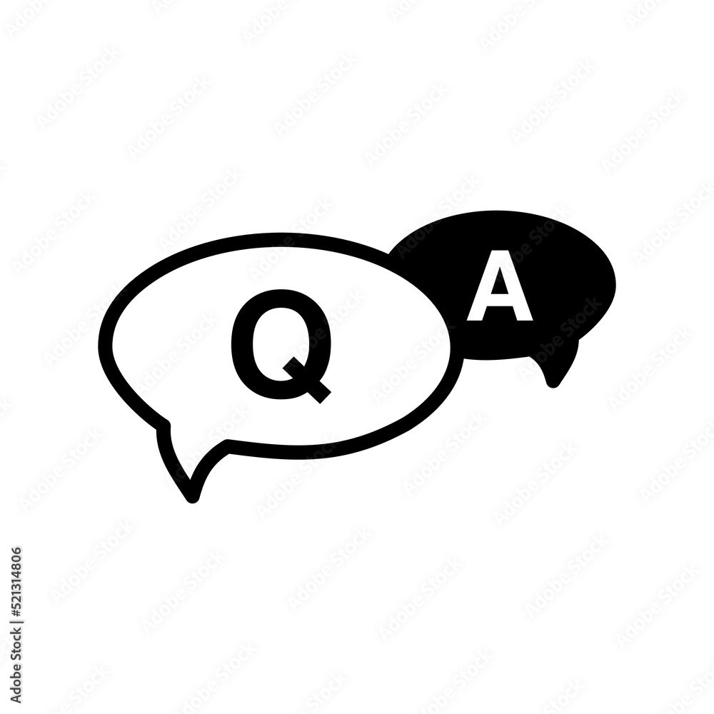FAQ icon, questions and answers icon. Lines, glyphs and full line. Q and A speech lines and filled sign vectors. QA symbol and logo illustration. Vector graphics for FAQ and QA icon FAQ icon, questions and answers icon. Lines, glyphs and full line. Q and A speech lines and filled sign vectors. QA symbol and logo illustration. Vector graphics for FAQ and QA icon
