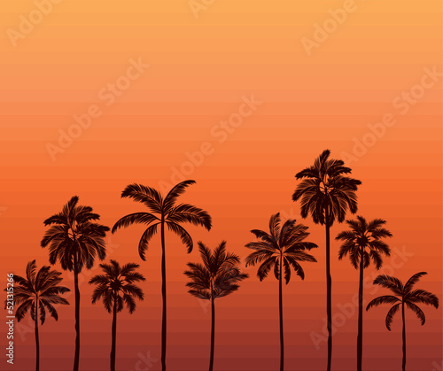 poster of beach sunset