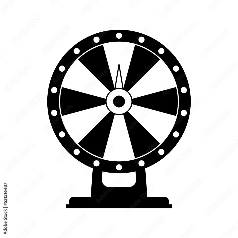 Obraz premium Fortune Wheel isolated on white background