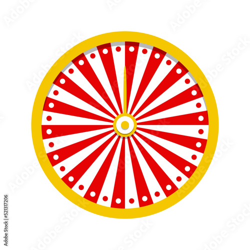 Fortune Wheel isolated on white background
