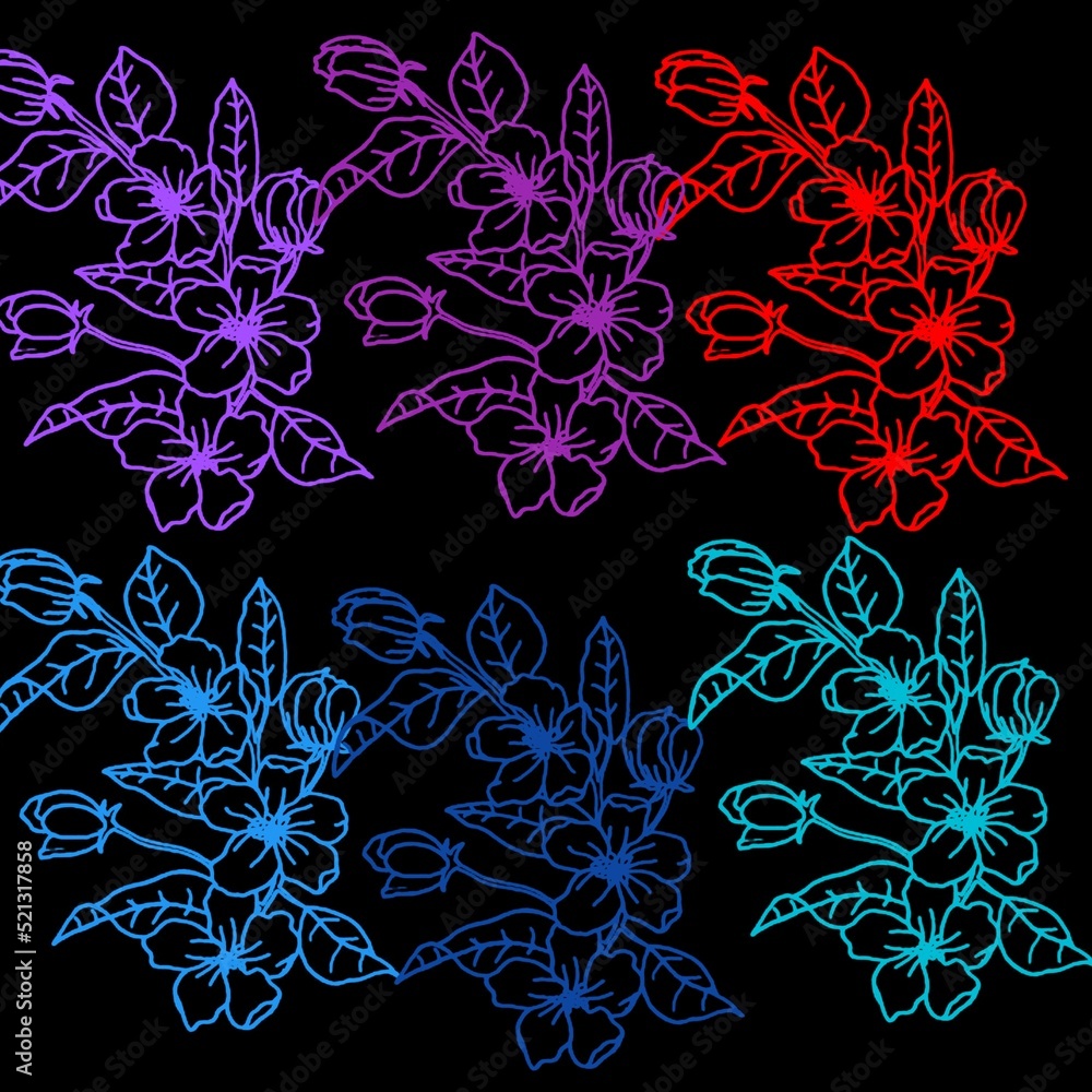 flower pattern gardien multicolor background flower pattern gardien multicolor background