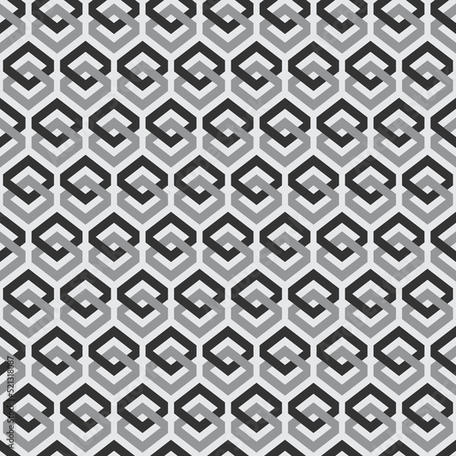 black white geometric shapes seamless pattern