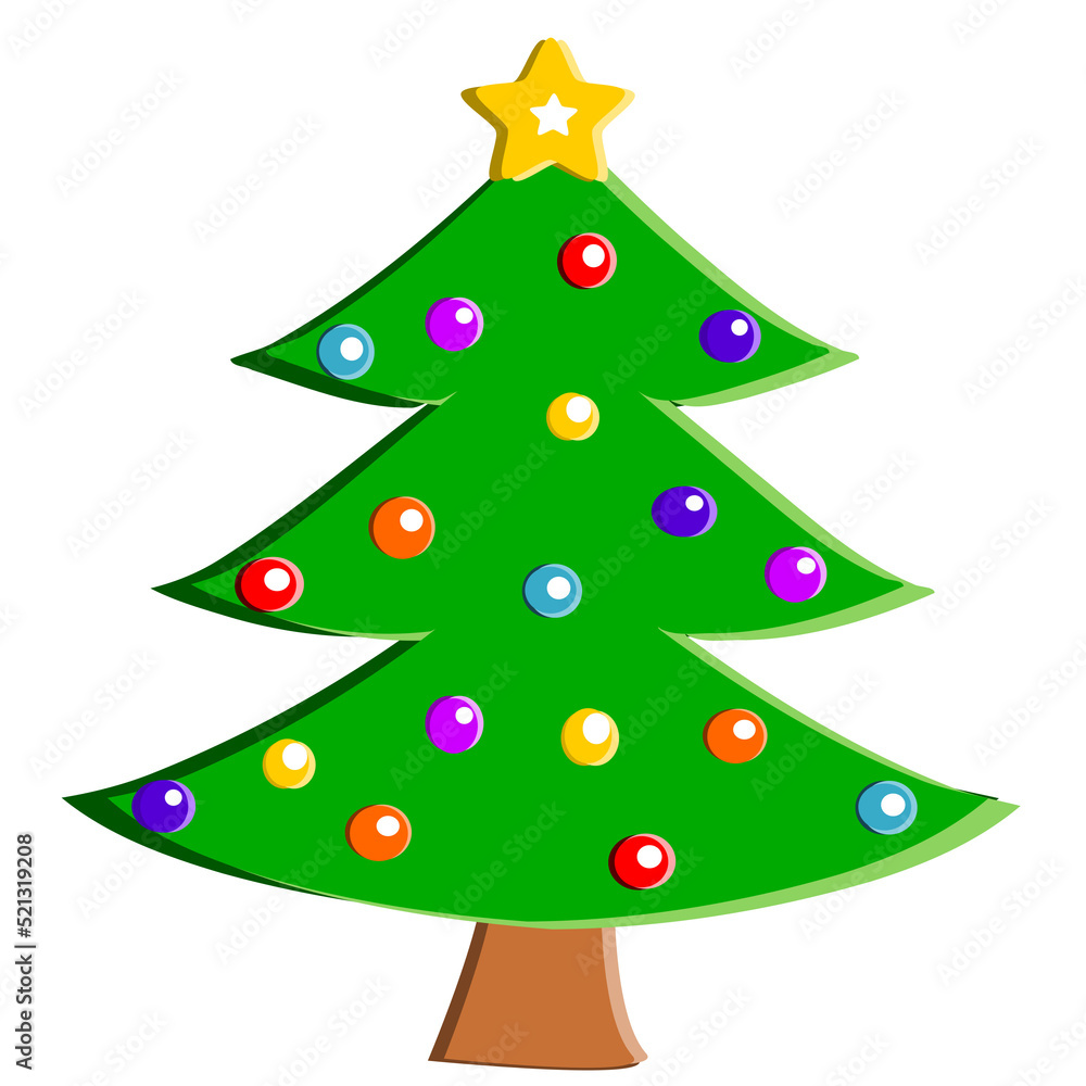 christmas tree with star christmas tree with star