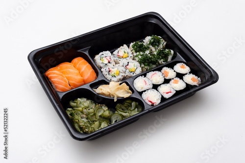 sushi and chopsticks
