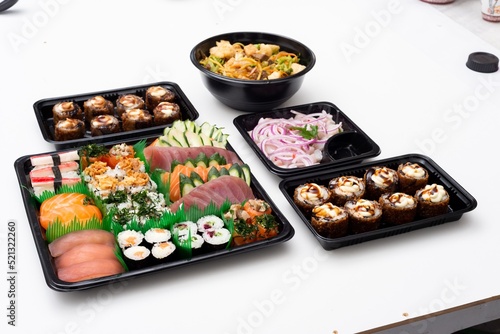 sushi on a plate