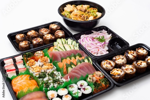 sushi on a plate