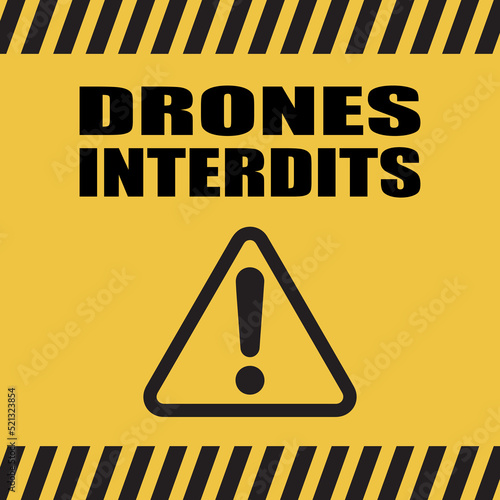 Logo drones interdits.