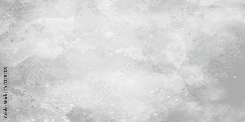 Watercolor white art abstract surface grey watercolor painting textured design, white watercolor background painting with cloudy distressed texture and marbled grunge soft gray or silver vintage color