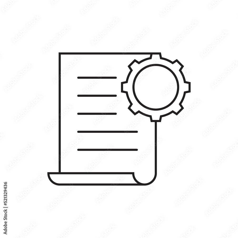 Manual document icon design isolated on white background. vector illustration Manual document icon design isolated on white background. vector illustration