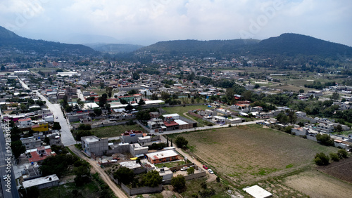Drone México  aéreo san miguel Tlaixpan Texcoco pueblo mágico  photo