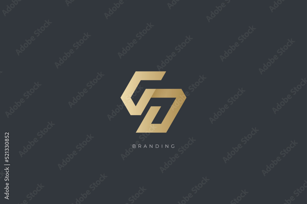 Fototapeta premium GD Letter G Combination Monogram Logo