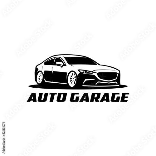 automotive service and car garage logo vector