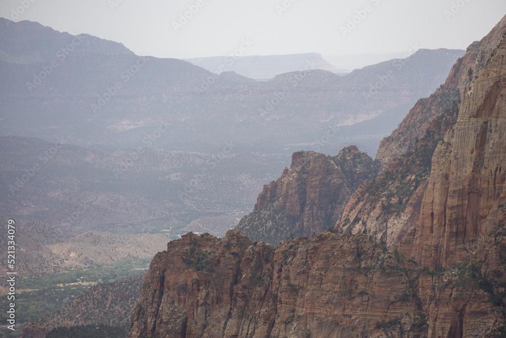 mesa plateau in zion national park utah