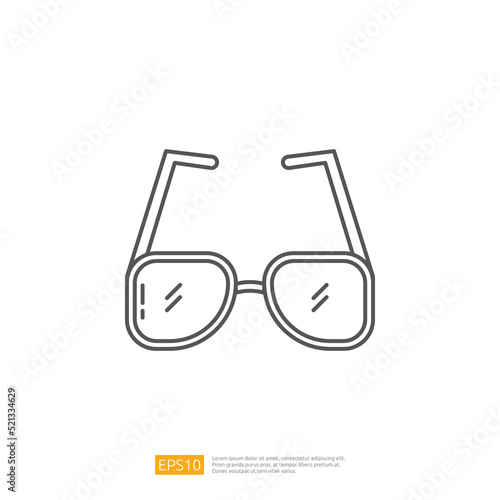 Sunglasses Icon. Summer Vacation Outline Icon