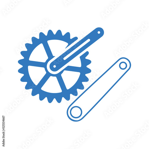 Bike components or cycling parts icon