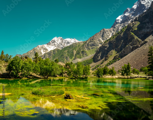 Seven Color Lake in Gilgit; North Pakistan photo