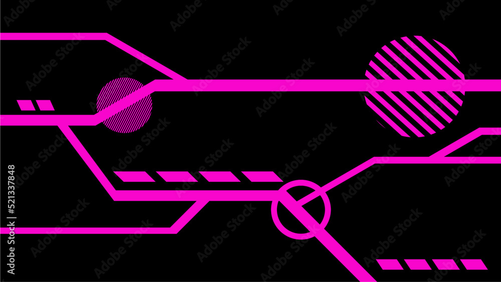 Neon Pink Bright Futuristic Digital Texture in Dark Backdrop, Flat Styled (Black Background) Neon Pink Bright Futuristic Digital Texture in Dark Backdrop, Flat Styled (Black Background)
