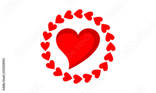 frame love decoration vector