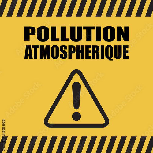Logo pollution atmosphérique.
