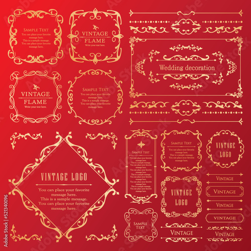 マスタ高級感のあるカードデザイン。アンティークな装飾デザイン。エレガントな縁の模様。