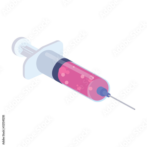 isometric medical syringe