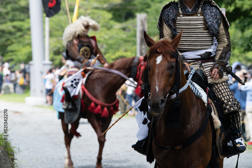 Fototapeta premium 騎馬武者