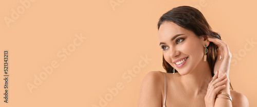 Beautiful young woman weari...