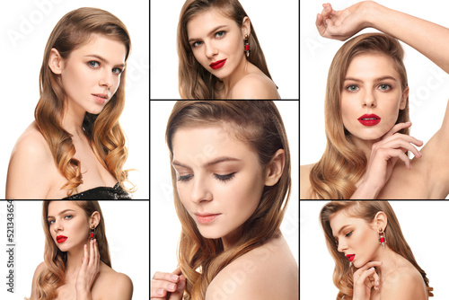 Beauty collage with fashion...