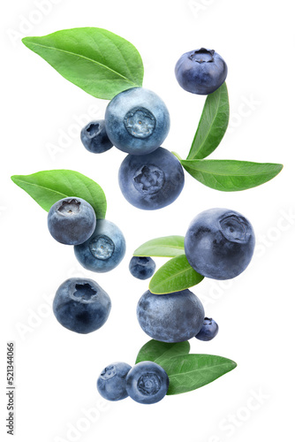Many flying blueberries on ...