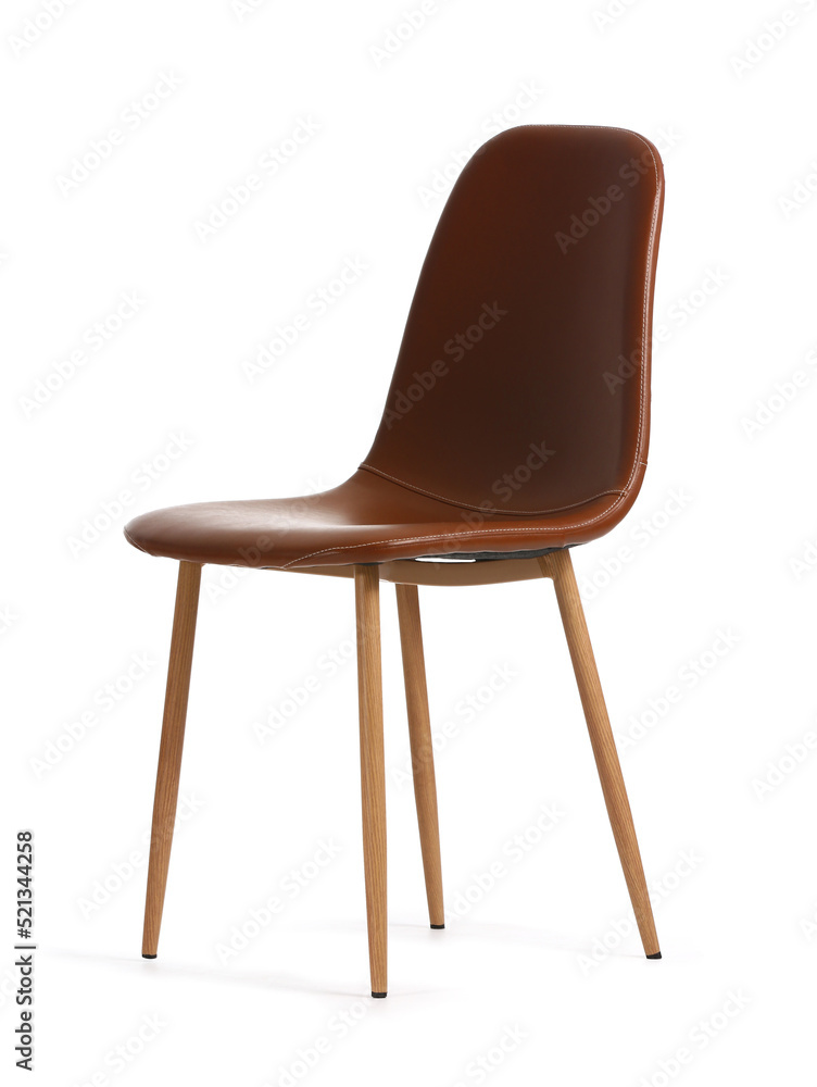 Brown chair isolated on white Brown chair isolated on white